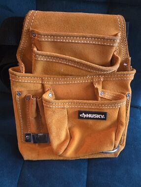 Husky Men’s Suede Belt Tool Pouch - Tan